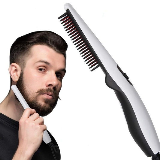 Multifunctional Hair Comb Brush Beard Straightener