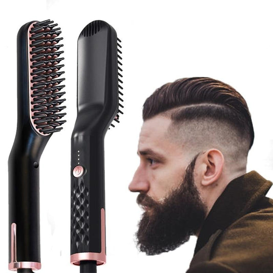 Men Beard Straightener Hot Heating Comb