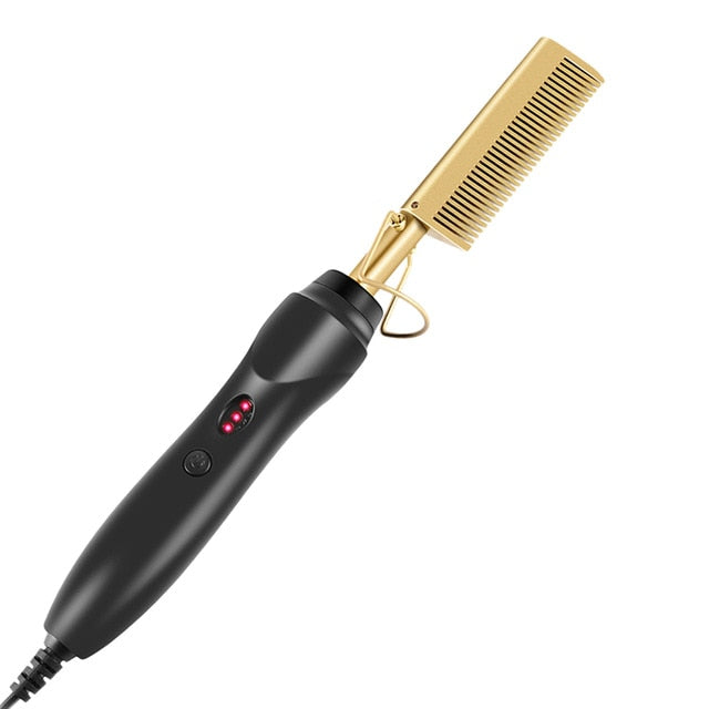 Multifunctional Hair Comb Brush Beard Straightener