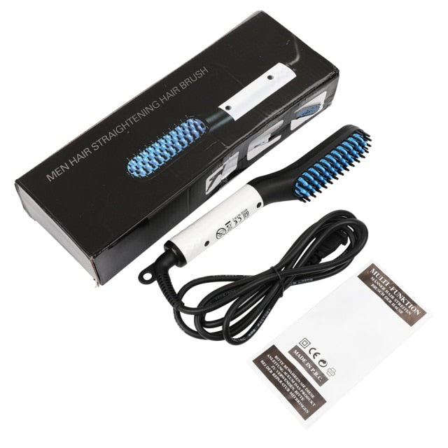 Multifunctional Hair Comb Brush Beard Straightener