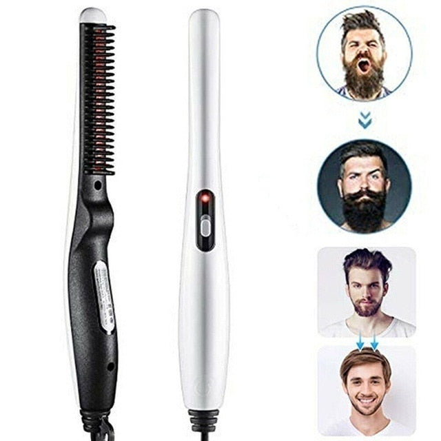 Multifunctional Hair Comb Brush Beard Straightener