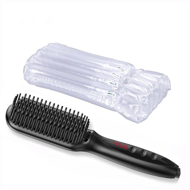 Men Beard Straightener Hot Heating Comb